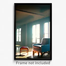 Pixel Art Poster - Superb Chair (8 Bit Psychedelic Trippy Video Game Print)