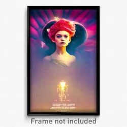 Pixel Art Poster - Rosy Grotesque (8 Bit Psychedelic Trippy Video Game Print)