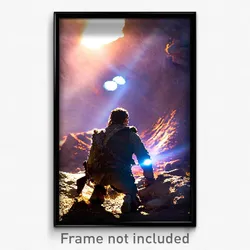 Pixel Art Poster - Rough Bivouac (8 Bit Psychedelic Trippy Video Game Print)