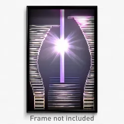 Pixel Art Poster - Metallic Rill (8 Bit Psychedelic Trippy Video Game Print)