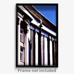 Pixel Art Poster - Humble Swedish Architecture (8 Bit Video Game Print)