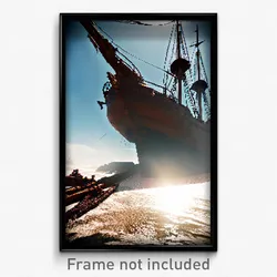Pixel Art Poster - Great Shipwreck (8 Bit Psychedelic Trippy Video Game Print)