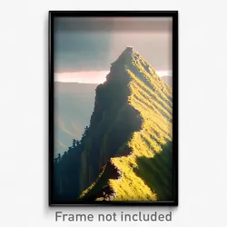 Pixel Art Poster - Brilliant Ridge (8 Bit Psychedelic Trippy Video Game Print)