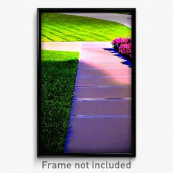 Pixel Art Poster - Admired Lawn (8 Bit Psychedelic Trippy Video Game Print)