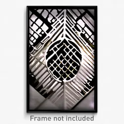 Pixel Art Poster - Agitated Grate (8 Bit Psychedelic Trippy Video Game Print)