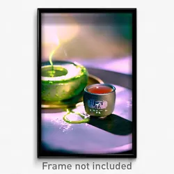 Pixel Art Poster - Slimy Tea (8 Bit Psychedelic Trippy Weird Video Game Print)