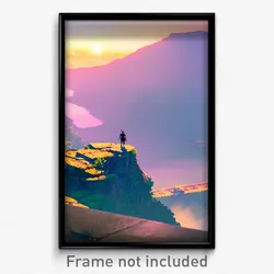 Pixel Art Poster - Thick View (8 Bit Psychedelic Trippy Weird Video Game Print)