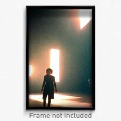 Pixel Art Poster - Unnatural Meeting Place (8 Bit Psychedelic Video Game Print)