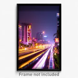 Pixel Art Poster - Electric Thai City (8 Bit Psychedelic Video Game Print)