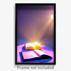 Pixel Art Poster - Virtual Book (8 Bit Psychedelic Trippy Video Game Print)