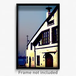 Pixel Art Poster - Nautical Almshouse (8 Bit Psychedelic Video Game Print)
