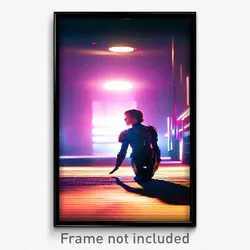 Pixel Art Poster - Agile Berth (8 Bit Psychedelic Trippy Weird Video Game Print)