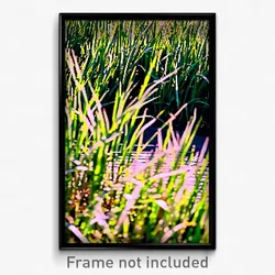Pixel Art Poster - Treasured Grass (8 Bit Psychedelic Trippy Video Game Print)