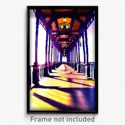 Pixel Art Poster - Fancy Pier (8 Bit Psychedelic Trippy Weird Video Game Print)
