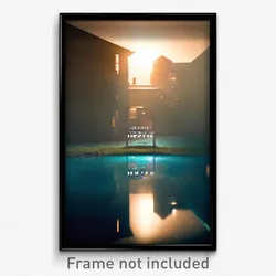 Pixel Art Poster - Ordinary Hospice (8 Bit Psychedelic Trippy Video Game Print)