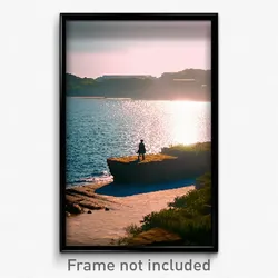 Pixel Art Poster - Valuable Shore (8 Bit Psychedelic Trippy Video Game Print)