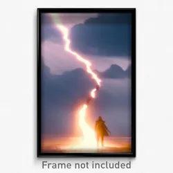 Pixel Art Poster - Alive Storm (8 Bit Psychedelic Trippy Weird Video Game Print)