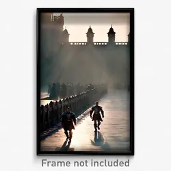 Pixel Art Poster - Flawless Portcullis (8 Bit Psychedelic Video Game Print)