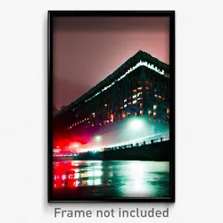 Pixel Art Poster - Monstrous Barbican (8 Bit Psychedelic Video Game Print)