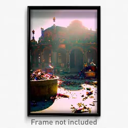 Pixel Art Poster - Fancy Waste (8 Bit Psychedelic Trippy Weird Video Game Print)