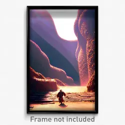 Pixel Art Poster - Voluminous Earthworks (8 Bit Psychedelic Video Game Print)