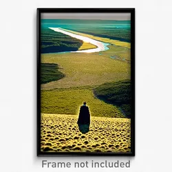 Pixel Art Poster - Vast Ditch (8 Bit Psychedelic Trippy Weird Video Game Print)