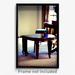 Pixel Art Poster - Classic Table (8 Bit Psychedelic Trippy Video Game Print)