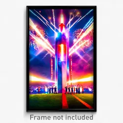 Pixel Art Poster - Marvelous Independence Day (8 Bit Video Game Print)