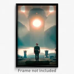 Pixel Art Poster - Basic Dominion (8 Bit Psychedelic Trippy Video Game Print)