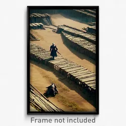 Pixel Art Poster - Insane Trenches (8 Bit Psychedelic Trippy Video Game Print)