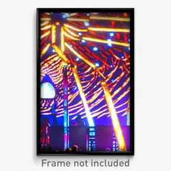 Pixel Art Poster - Wide Festival (8 Bit Psychedelic Trippy Video Game Print)