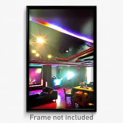 Pixel Art Poster - Dramatic Entertainment Room (8 Bit Video Game Print)