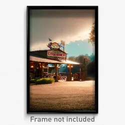 Pixel Art Poster - Little Ranch (8 Bit Psychedelic Trippy Video Game Print)