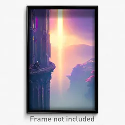 Pixel Art Poster - Lost Sanctum (8 Bit Psychedelic Trippy Video Game Print)