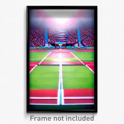 Pixel Art Poster - Brilliant Court (8 Bit Psychedelic Trippy Video Game Print)