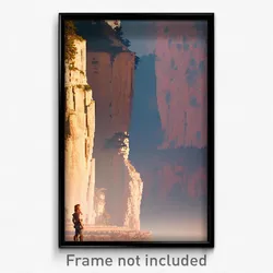 Pixel Art Poster - Cultured Cliff (8 Bit Psychedelic Trippy Video Game Print)