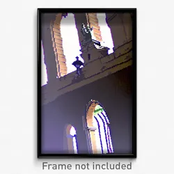 Pixel Art Poster - Sharp Sepulchre (8 Bit Psychedelic Trippy Video Game Print)