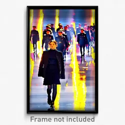 Pixel Art Poster - Reflecting March (8 Bit Psychedelic Trippy Video Game Print)