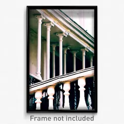 Pixel Art Poster - Unkempt Balustrade (8 Bit Psychedelic Video Game Print)