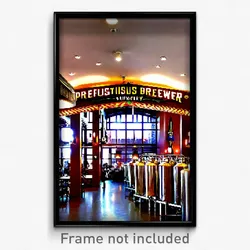 Pixel Art Poster - Prestigious Brewery (8 Bit Psychedelic Video Game Print)