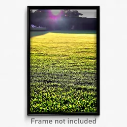 Pixel Art Poster - Colossal Lawn (8 Bit Psychedelic Trippy Video Game Print)