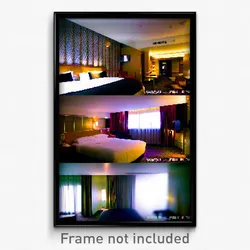 Pixel Art Poster - Wiry Hotel Room (8 Bit Psychedelic Trippy Video Game Print)
