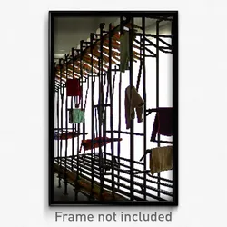 Pixel Art Poster - Magnificent Drying Rack (8 Bit Psychedelic Video Game Print)