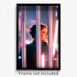 Pixel Art Poster - Stained View (8 Bit Psychedelic Trippy Video Game Print)