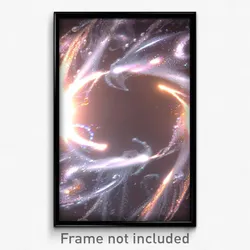 Pixel Art Poster - Bubbly Hurricane (8 Bit Psychedelic Trippy Video Game Print)