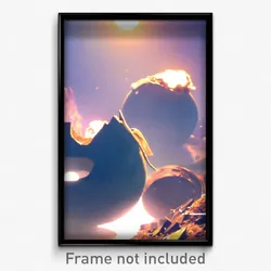 Pixel Art Poster - Droopy Dump (8 Bit Psychedelic Trippy Weird Video Game Print)