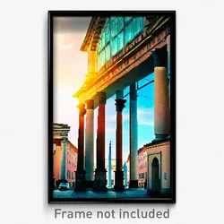 Pixel Art Poster - Enchanting Berlin (8 Bit Psychedelic Trippy Video Game Print)