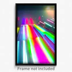 Pixel Art Poster - Multicolored Pass (8 Bit Psychedelic Trippy Video Game Print)