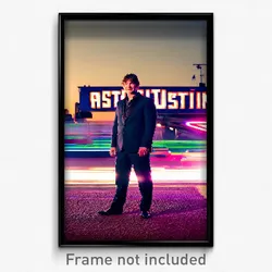 Pixel Art Poster - Flat Austin (8 Bit Psychedelic Trippy Weird Video Game Print)