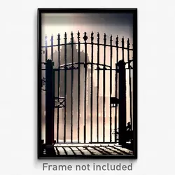 Pixel Art Poster - Tremendous Gate (8 Bit Psychedelic Trippy Video Game Print)